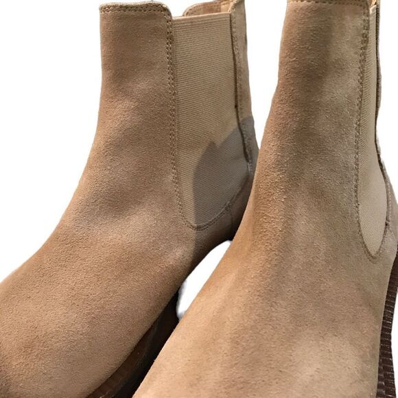 New DIVA TRUE Tan Suede Ankle Boots Size 37 European/size 7.5 American - Picture 4 of 5
